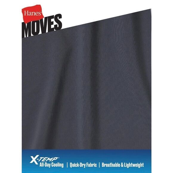 Men’s Hanes Moves Breathable Mesh Crewneck T-Shirts 2, 3-Packs Size L - Picture 11 of 11